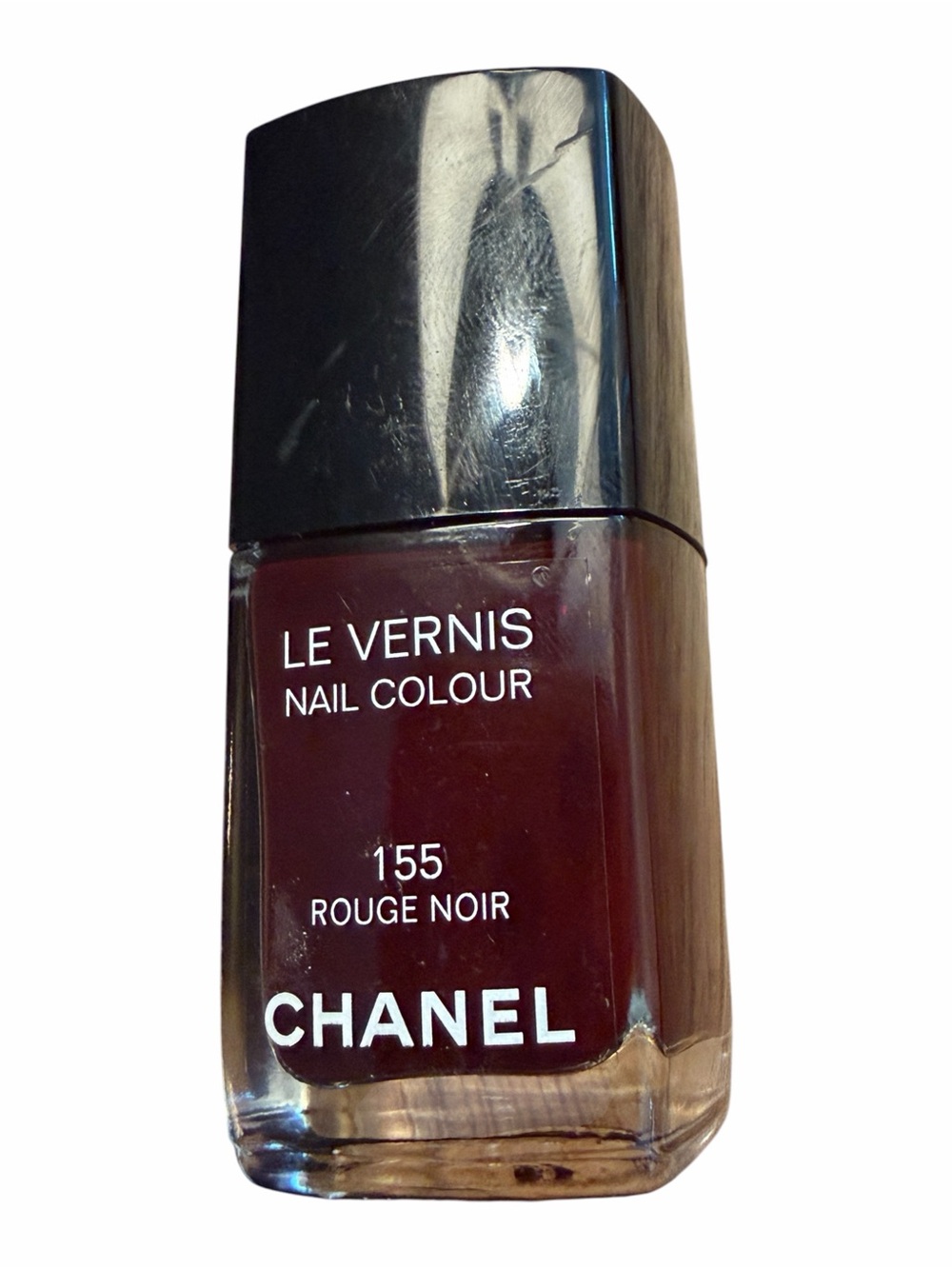 Chanel Le Vernis Nail Polish 155 Rouge Noir Vampy Burgundy Full Size